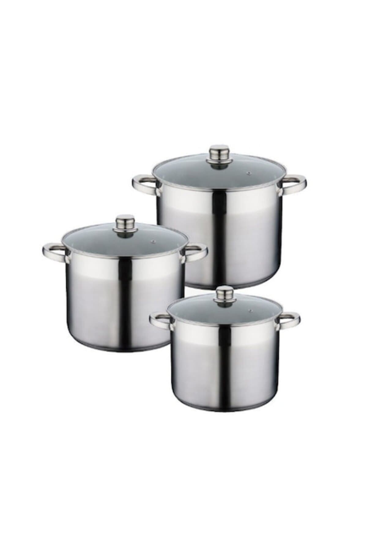 Fotografie produs: Set oale din inox Grunberg, 6 piese, cu capace termorezistente