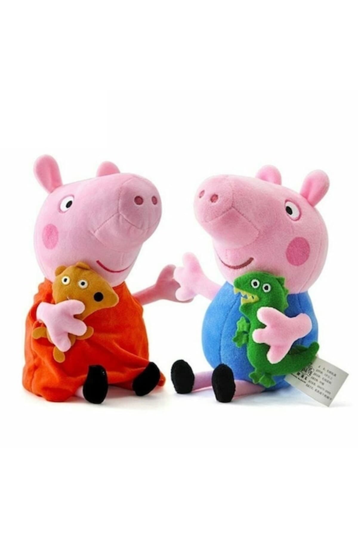Fotografie produs: Set de 2 jucării de pluș Peppa Pig și George 20 cm