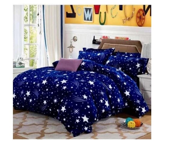 Fotografie produs: Lenjerie pufoasa Cocolino, model cer instelat - culoare albastru, set 4 piese 200 x 230 cm Concept by E Efrall