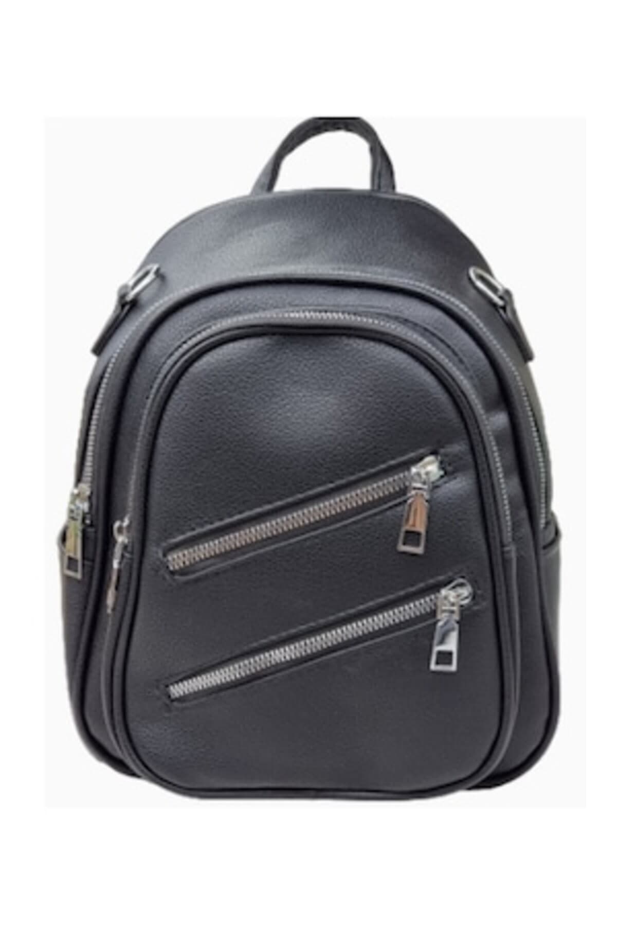 Fotografie produs: Rucsac de dama, impermeabil, piele, negru