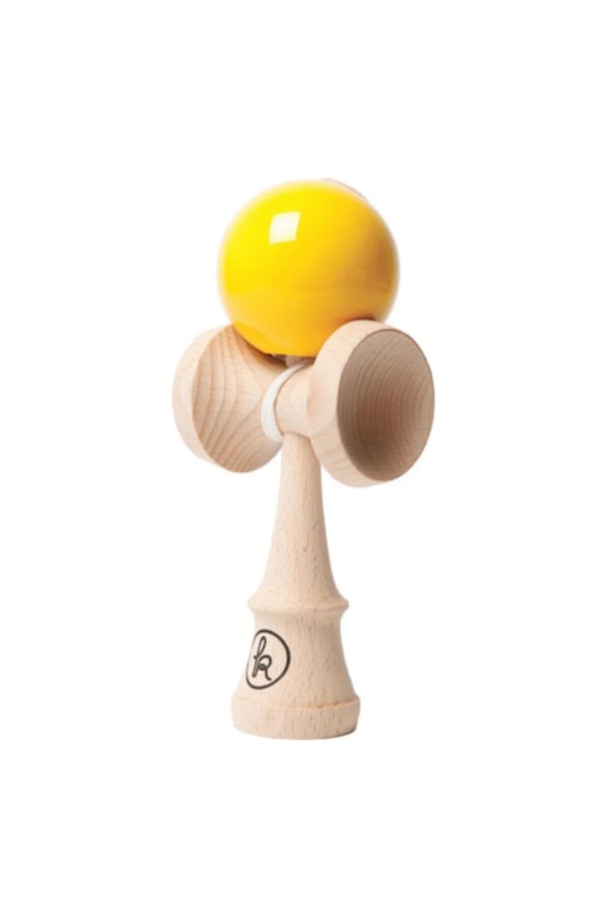 Kendama Record Galbena, Base cup, 18, 5 cm , cupe mari + set ata cadou