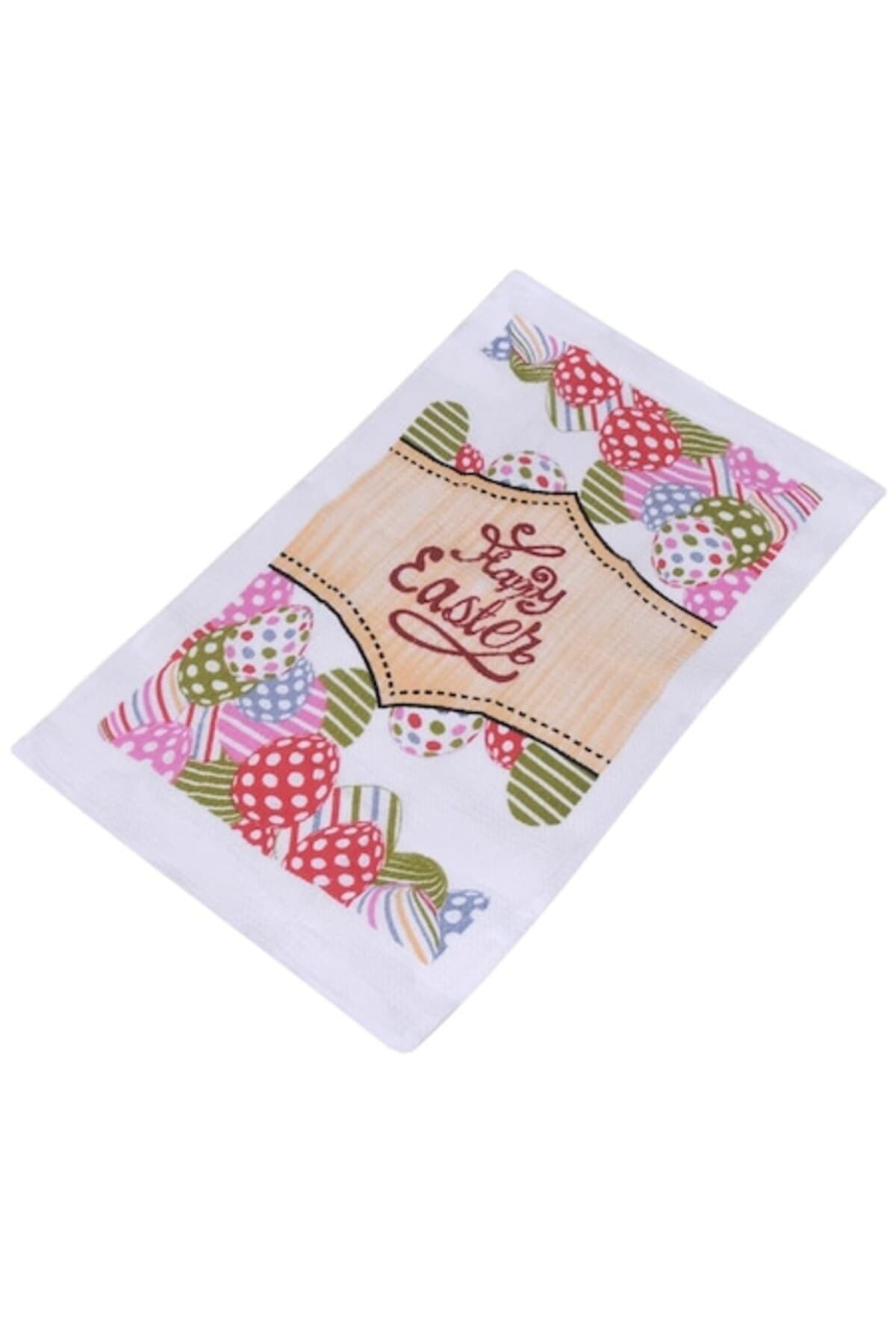 Fotografie produs: Prosop de bucatarie cu mesaj de Paste imprimat, Maison du Paradis, 60 x 35 cm