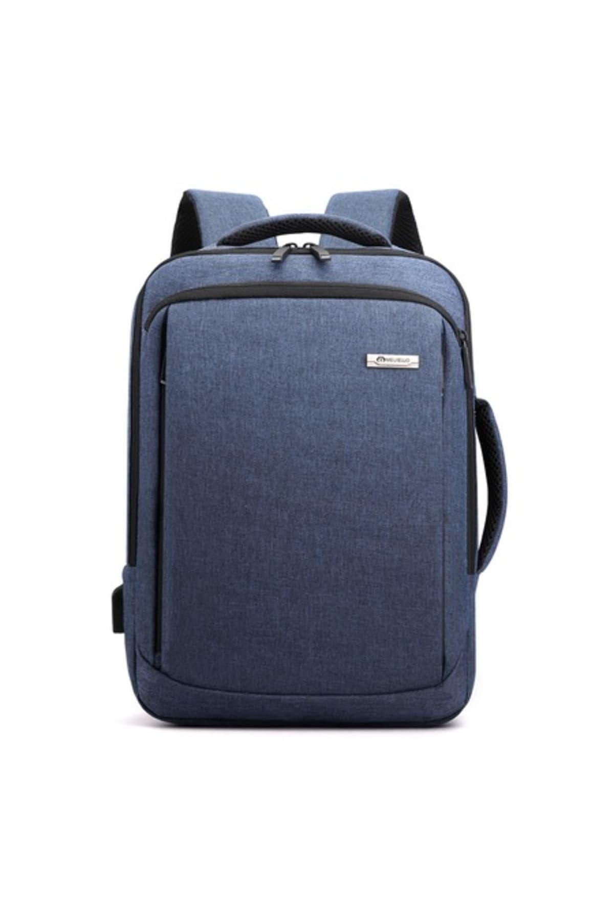 Fotografie produs: Rucsac multifunctional, RMEGA, poliester/panza, port USB, albastru inchis